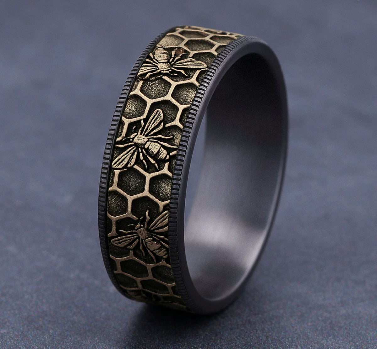 THE APIS - Grey Tantalum / 14K Yellow Gold - image 4