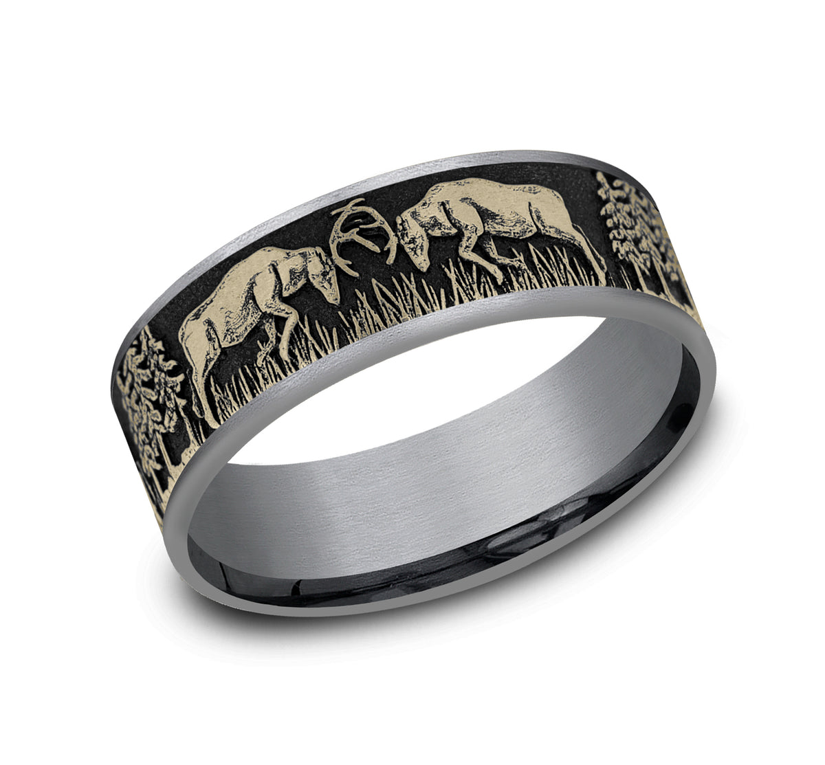 THE RUT - Grey Tantalum / 14K Yellow Gold