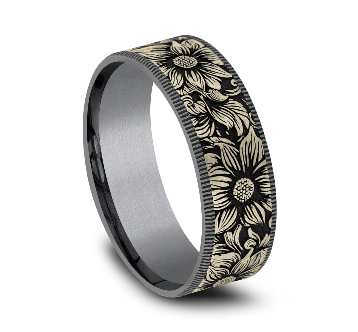THE SUNFLOWER - Grey Tantalum / 14K Yellow Gold - image 2