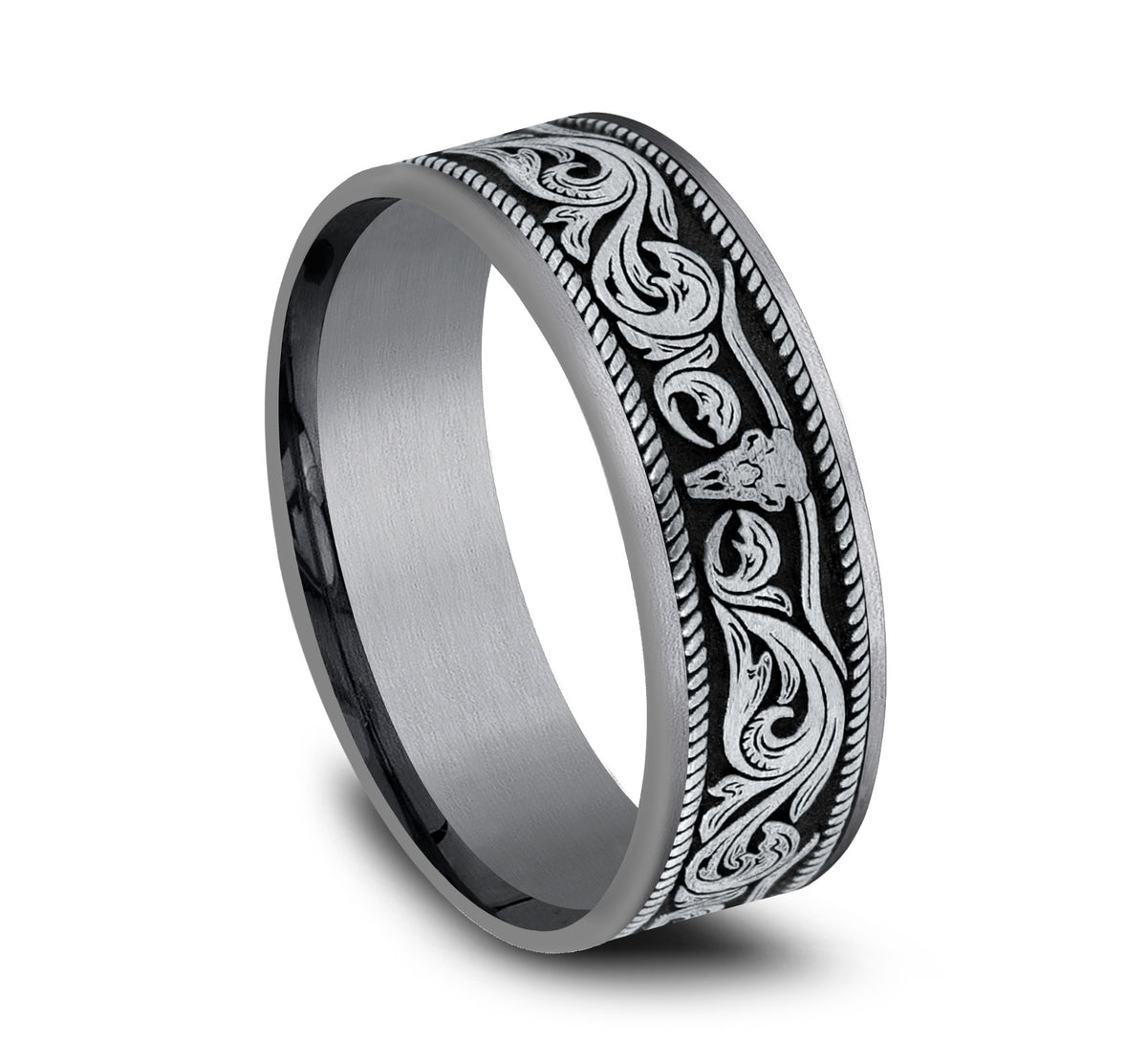 THE LONGHORN - Grey Tantalum / 14K White Gold - image 2
