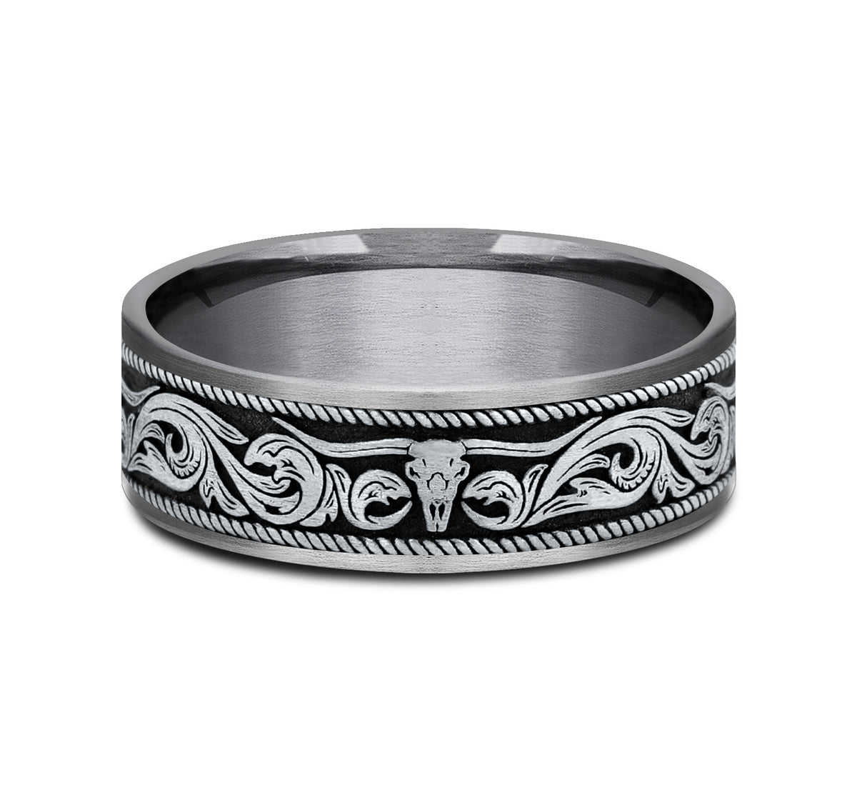THE LONGHORN - Grey Tantalum / 14K White Gold - image 3