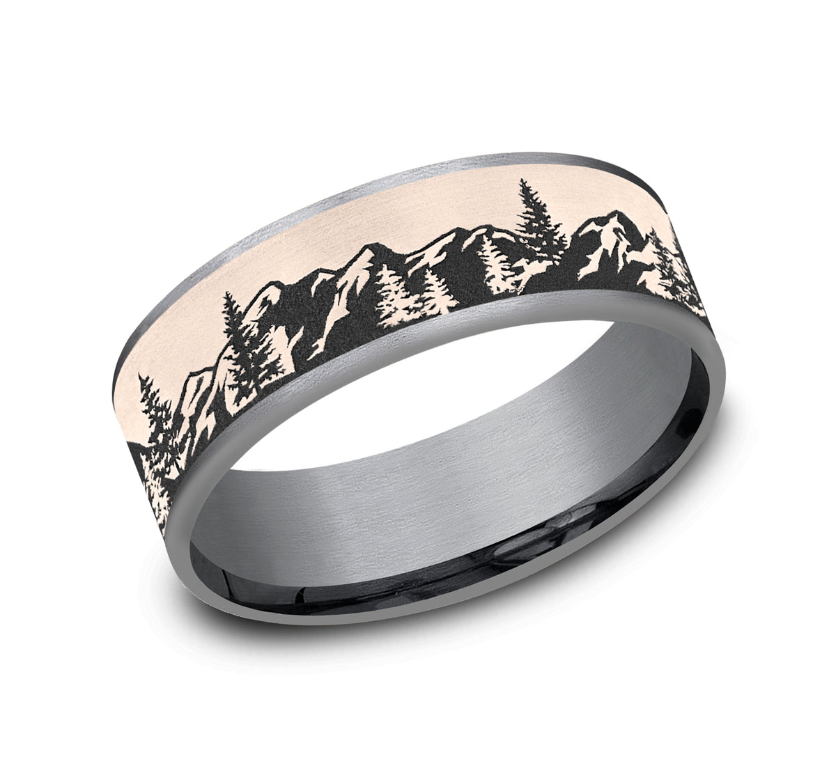 THE PEAK - Grey Tantalum / 14K Rose Gold
