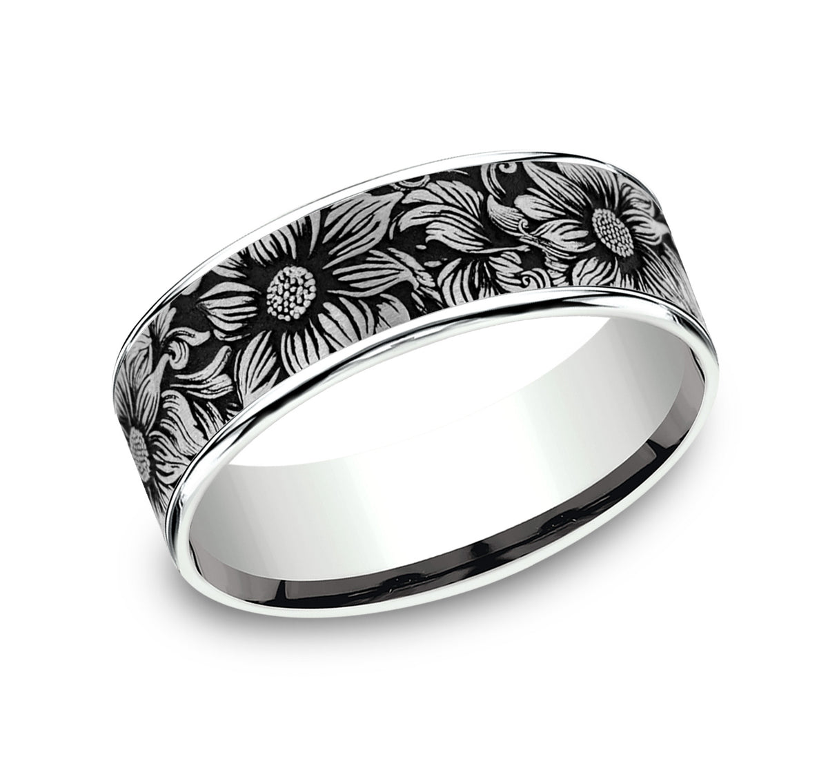 THE SUNFLOWER - 14K White Gold