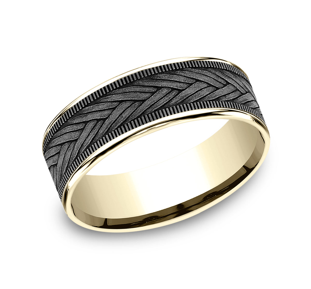 THE WHEAT - 14K Yellow Gold / Grey Tantalum