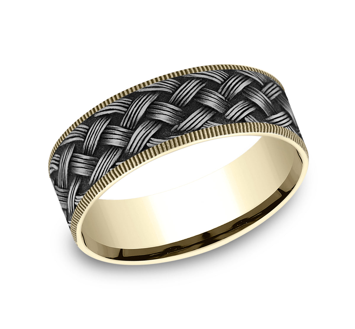 THE TRELLIS - 14K Yellow Gold / Grey Tantalum