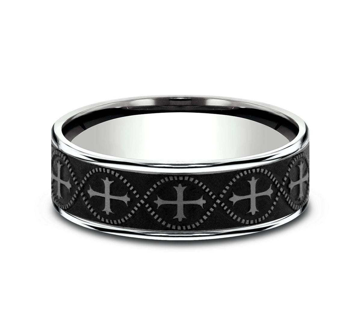 THE CRUSADER - 14K White Gold / Grey Tantalum - image 3