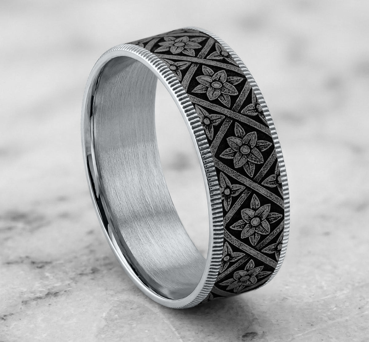 THE HAGIA SOPHIA - 14K White Gold / Grey Tantalum - image 4