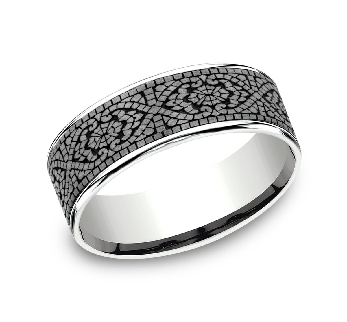 THE BURANO - 14K White Gold / Grey Tantalum