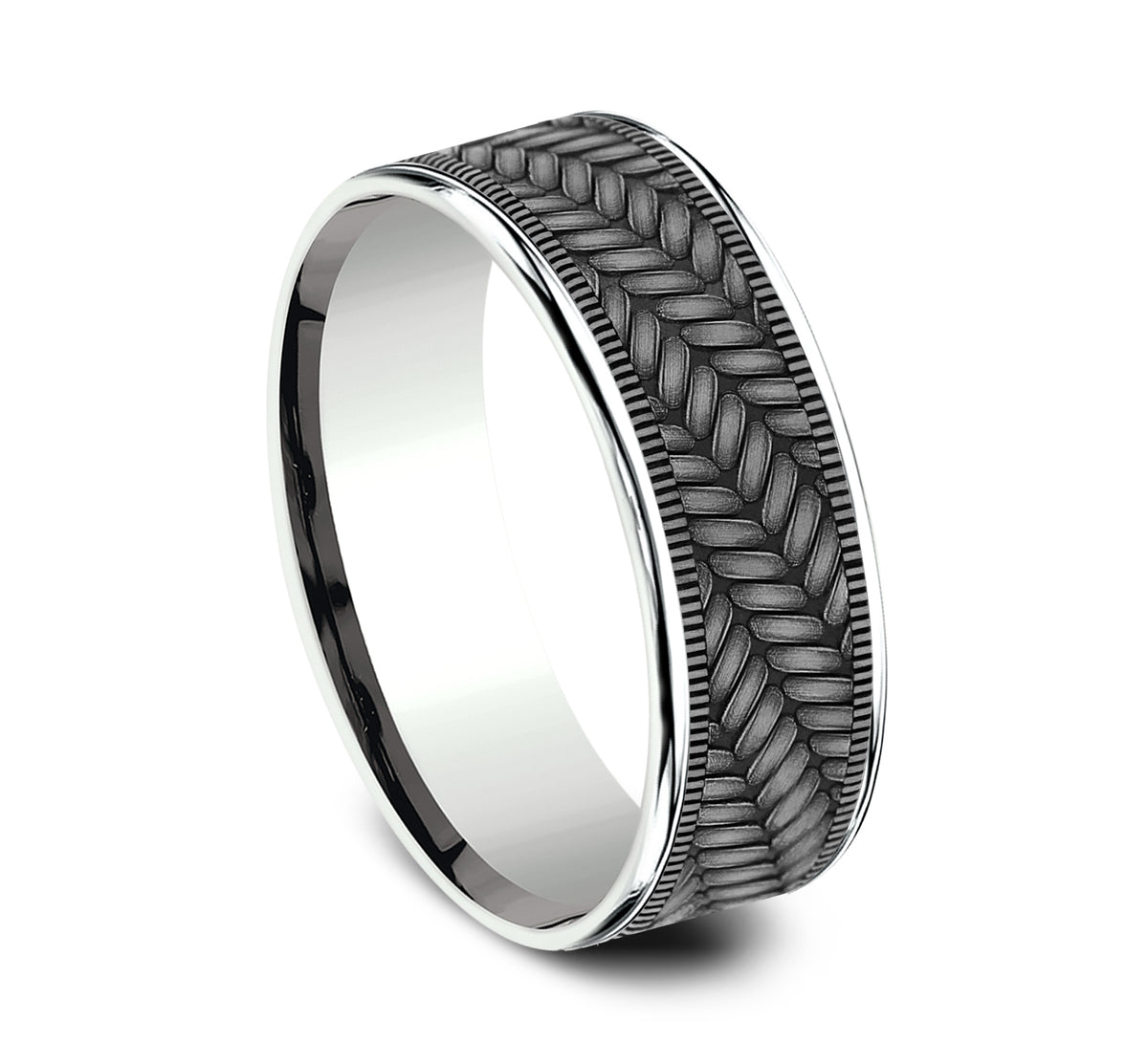 THE VANGUARD - 14K White Gold / Grey Tantalum - image 2