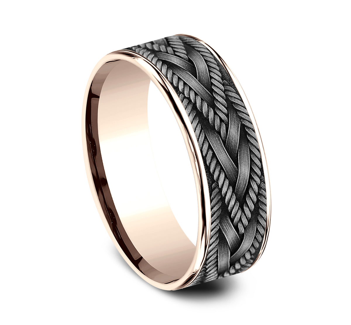 THE BRAID - 14K Rose Gold / Grey Tantalum - image 2