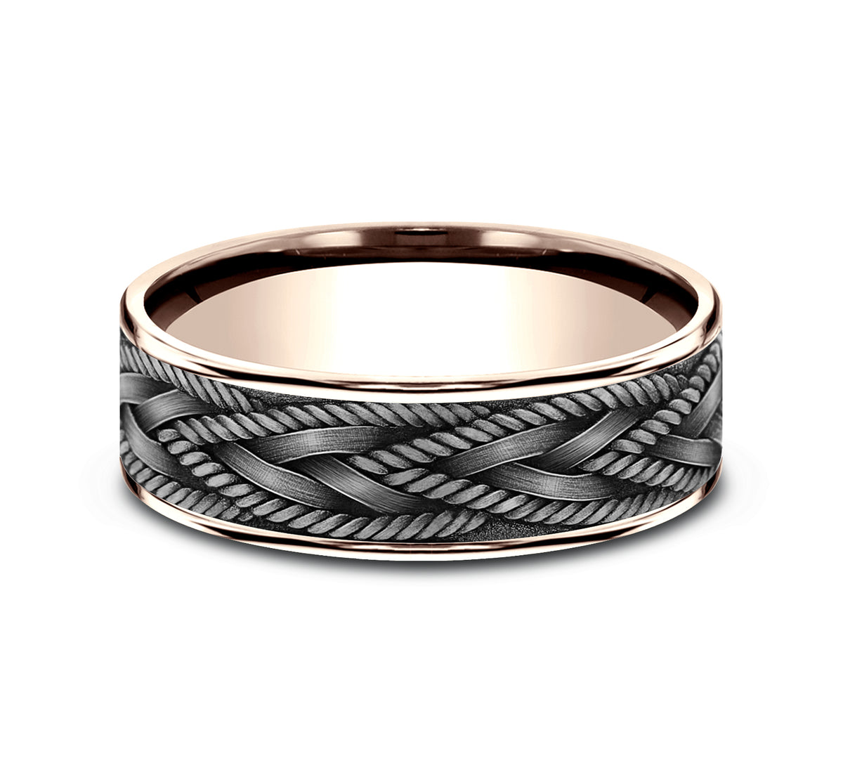 THE BRAID - 14K Rose Gold / Grey Tantalum - image 3