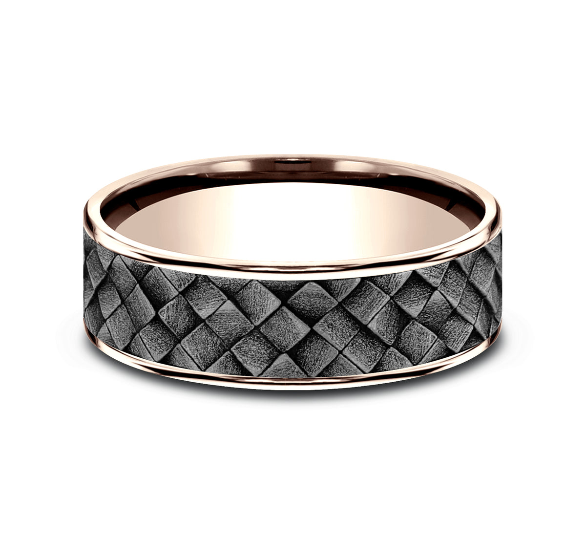THE CROSS HATCH - 14K Rose Gold / Grey Tantalum - image 3