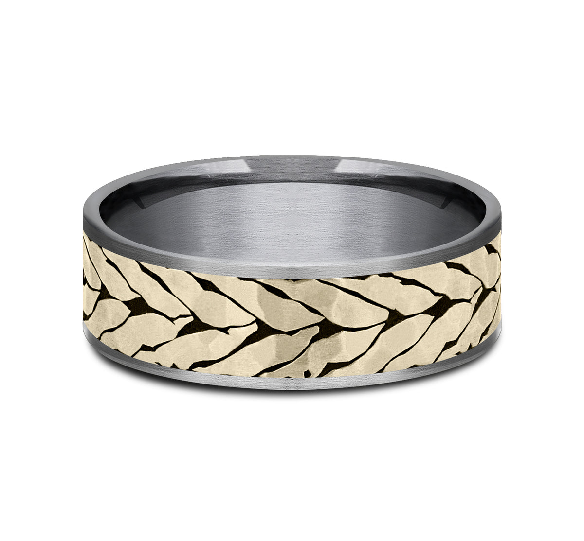 THE MEDALLION - Grey Tantalum / 14K Yellow Gold - image 3