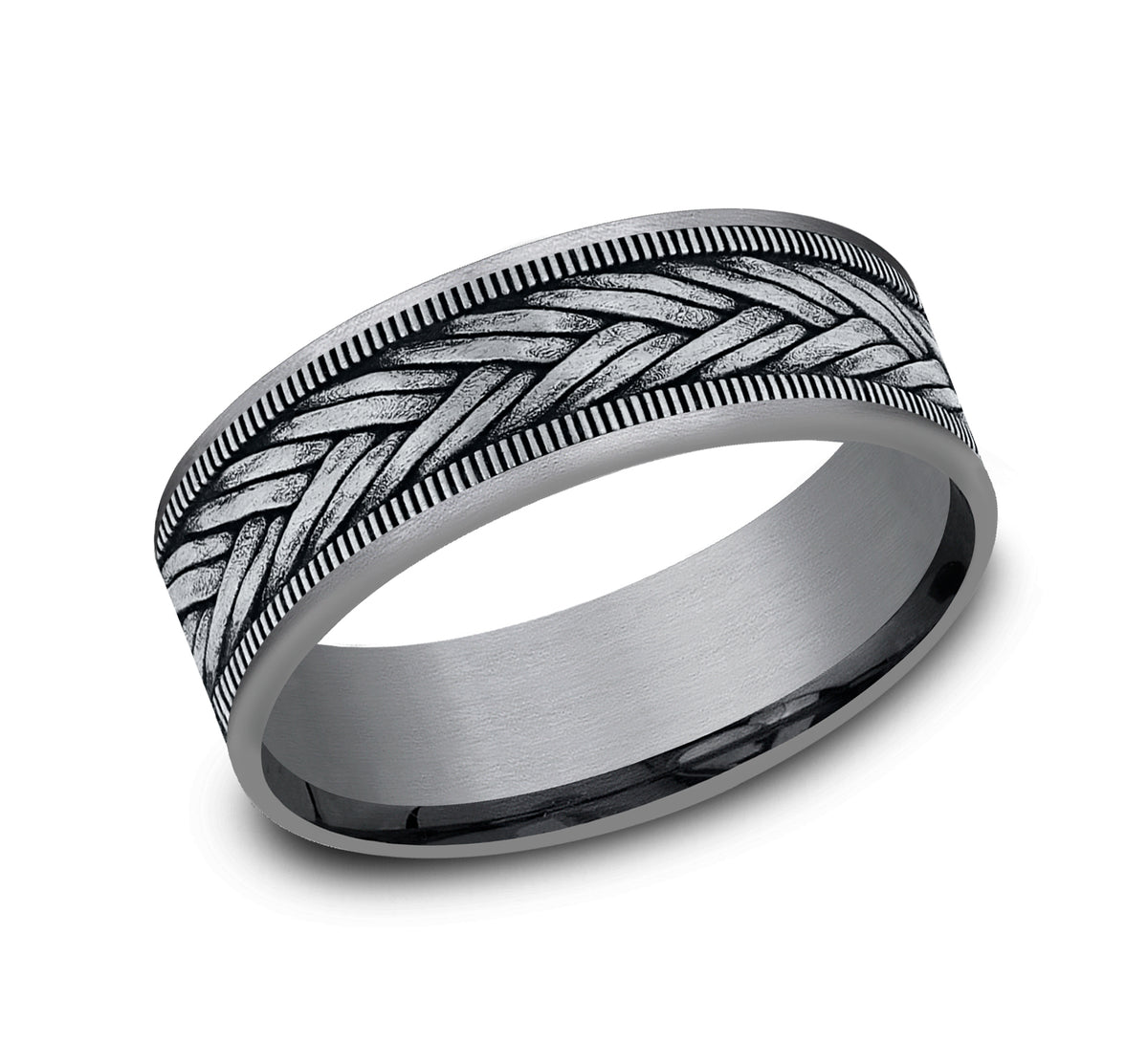 THE WHEAT - Grey Tantalum / 14K White Gold