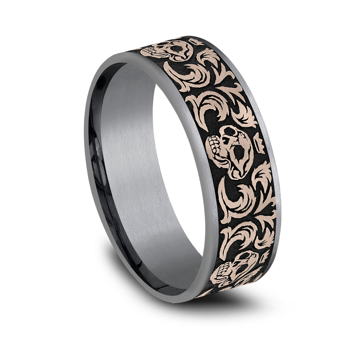 THE SKULL KING - Grey Tantalum / 14K Rose Gold - image 2