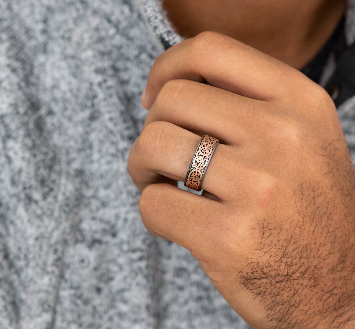 THE BERGEN - Grey Tantalum / 14K Rose Gold - image 5