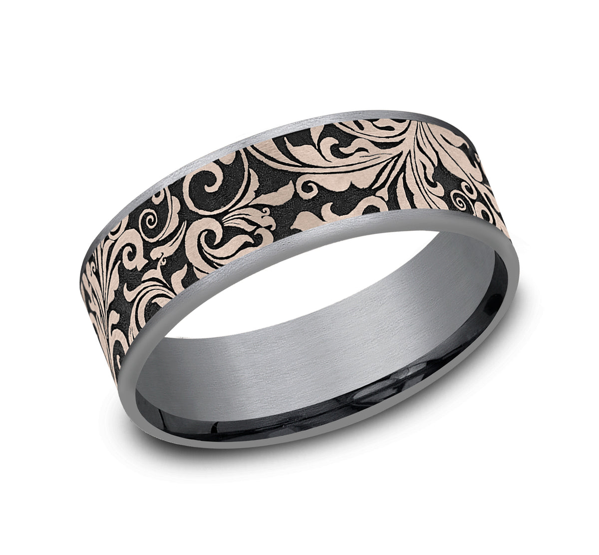 THE VINE - Grey Tantalum / 14K Rose Gold