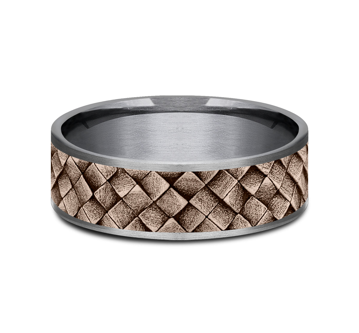 THE CROSS HATCH - Grey Tantalum / 14K Rose Gold - image 3