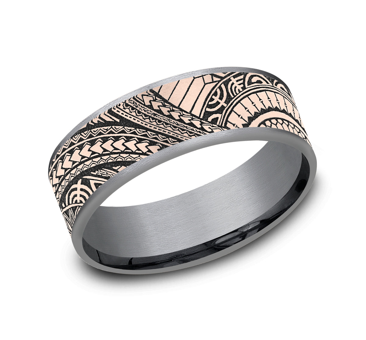 THE POLYNESIAN - Grey Tantalum / 14K Rose Gold