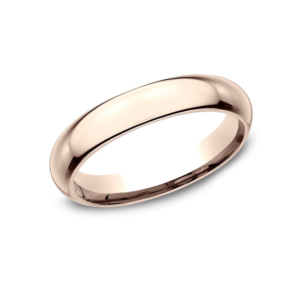 High Dome Comfort Fit - 14K Rose Gold