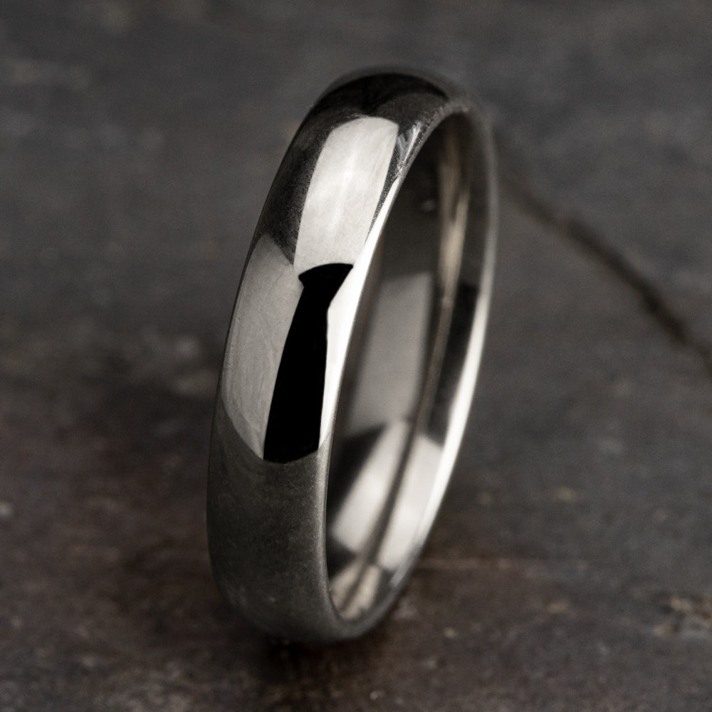 Regular Dome Comfort Fit - 14K White Gold - image 4