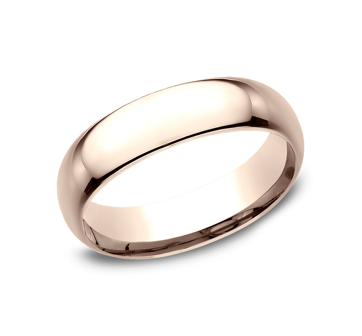 Regular Dome Comfort Fit - 14K Rose Gold