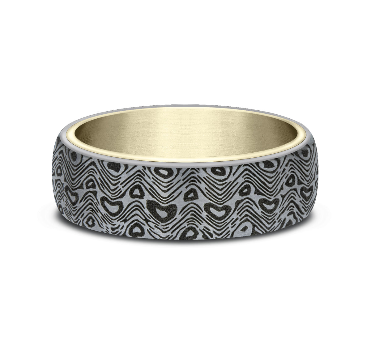 THE WAVE - 14K Yellow Gold / Grey Tantalum - image 3