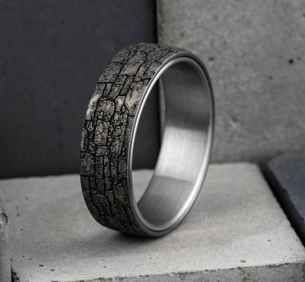 THE TROY - 14K White Gold / Grey Tantalum - image 4