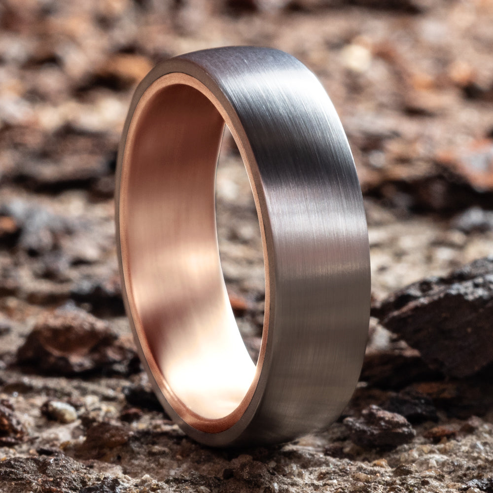 THE BARON - 14K Rose Gold / Grey Tantalum - image 4