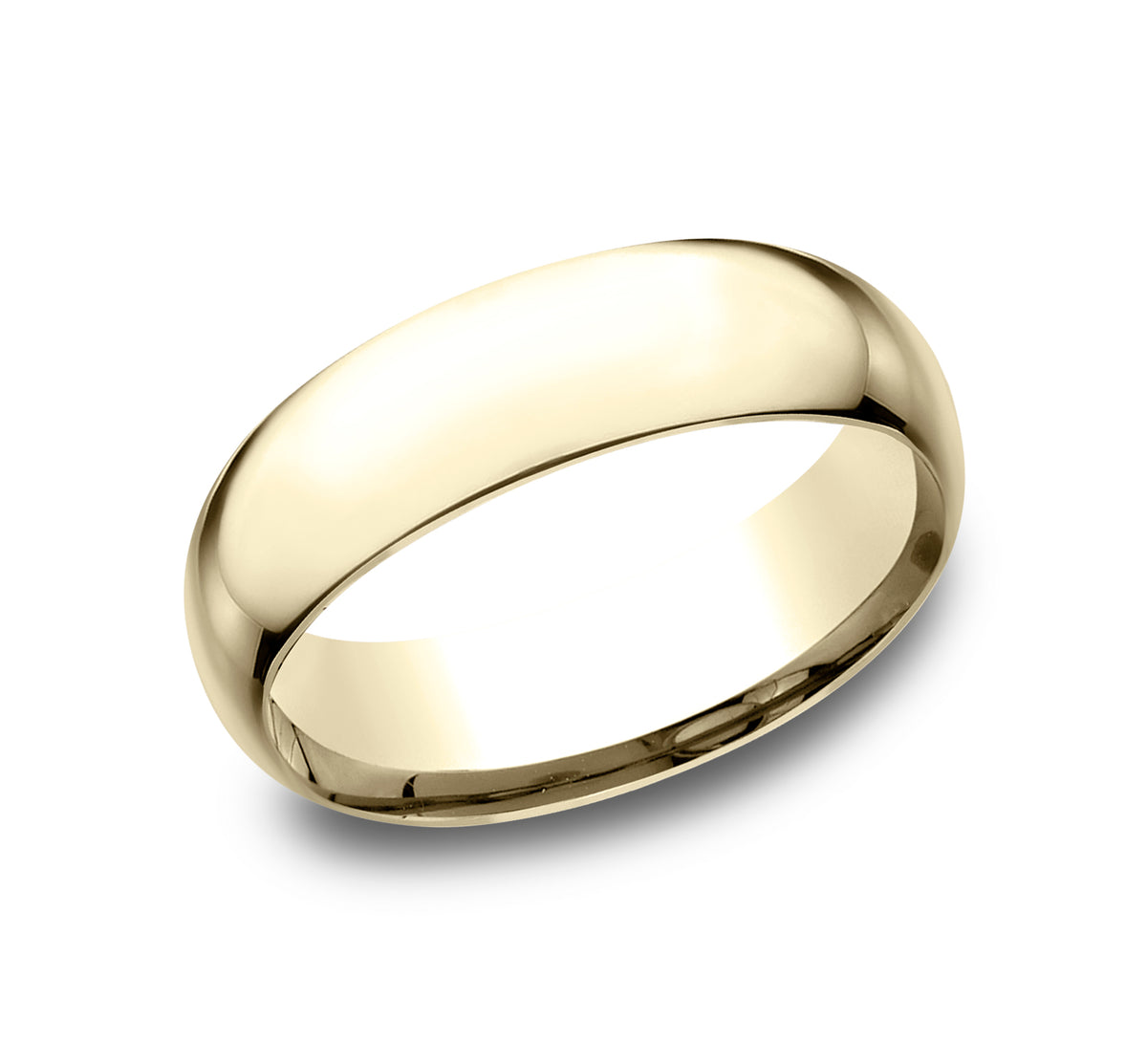 LOW DOME COMFORT FIT - 14K Yellow Gold