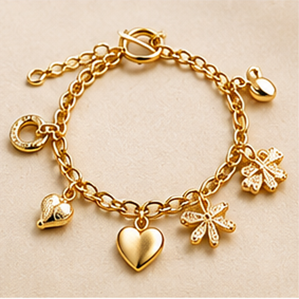 Gold Charm Bracelet