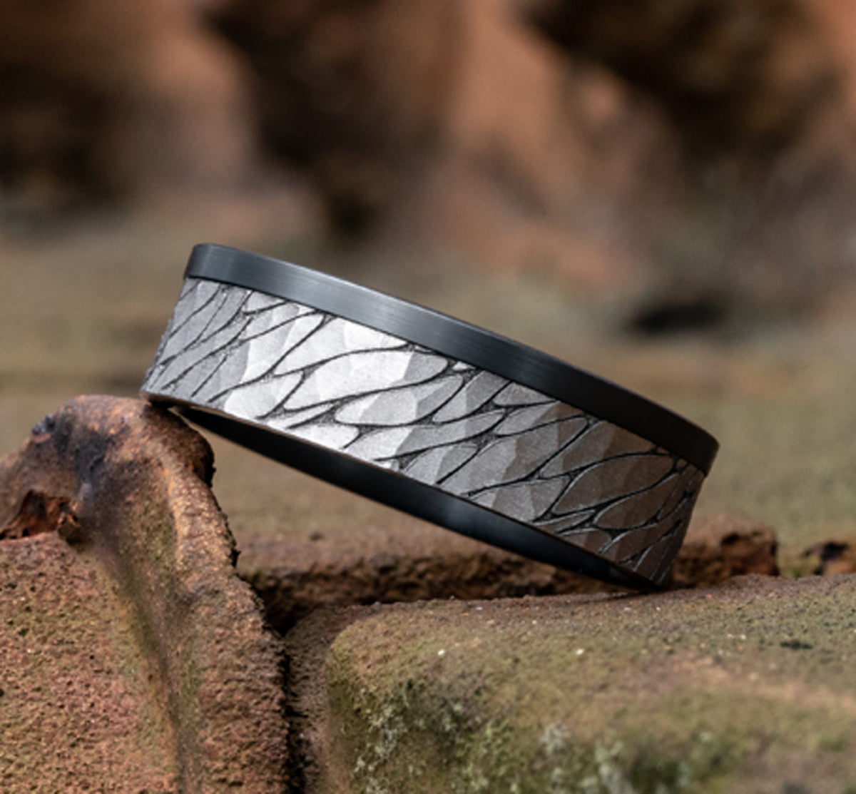 THE CASPIAN - Darkened Tantlaum / 14K White Gold - image 4