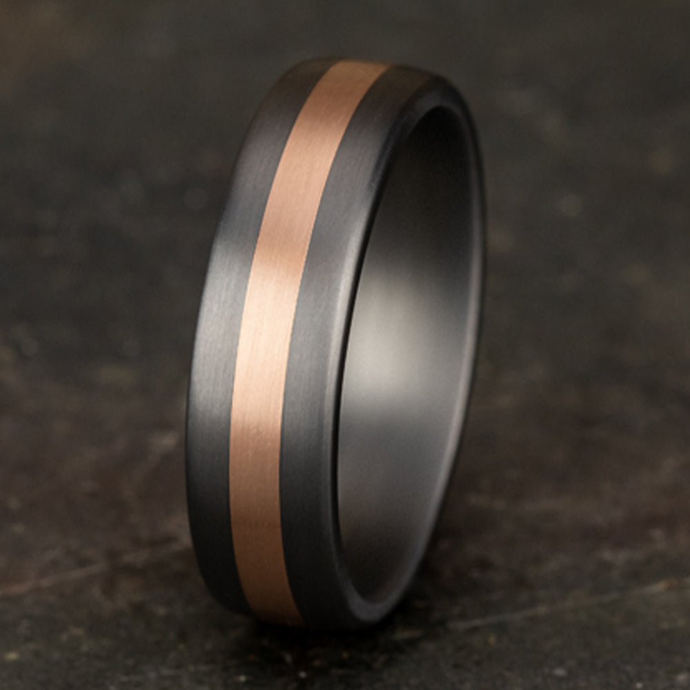 THE DEFENDER - Grey Tantalum / 14K Rose Gold - image 4