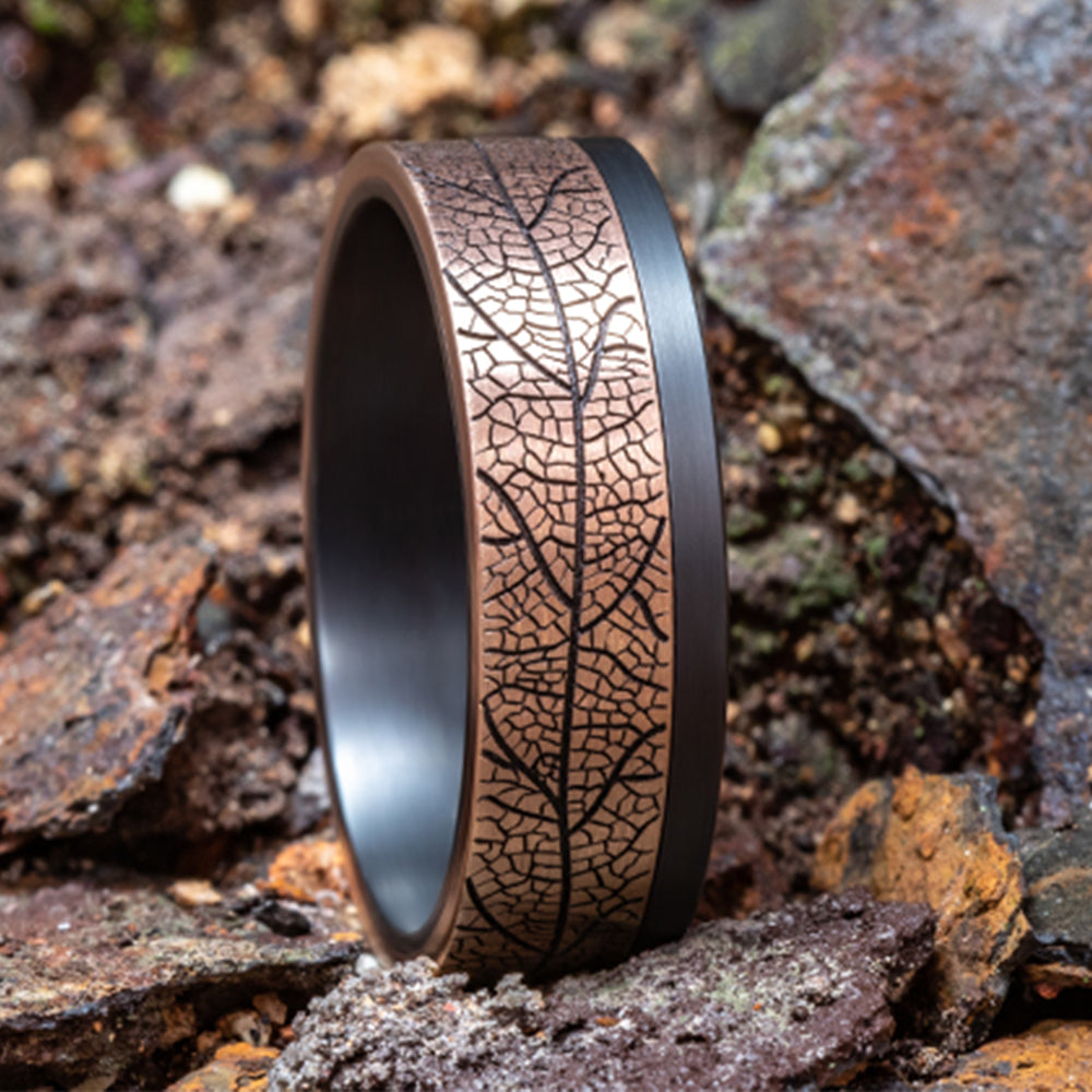 THE OZARK - 14K Rose Gold / Darkened Tantalum - image 4