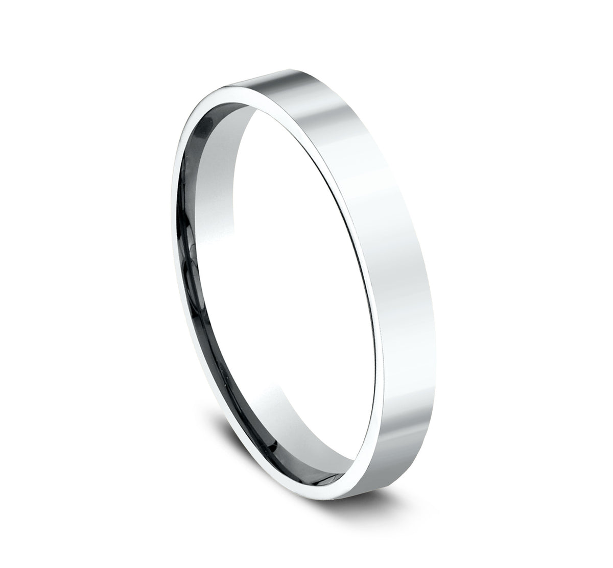 Flat Comfort Fit - 14K White Gold - image 2