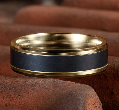 THE DUKE - 14K Yellow Gold / Black Titanium - image 4