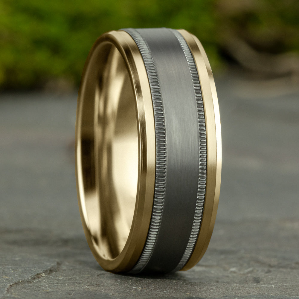 THE PROFESSOR - 14K Yellow Gold / Grey Tantalum - image 4