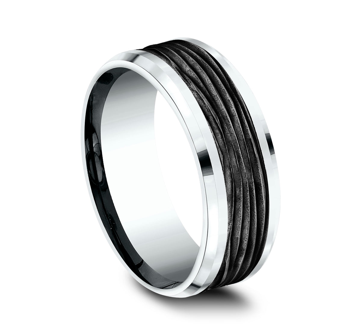 THE TEAK - 14K White Gold / Black Titanium - image 2