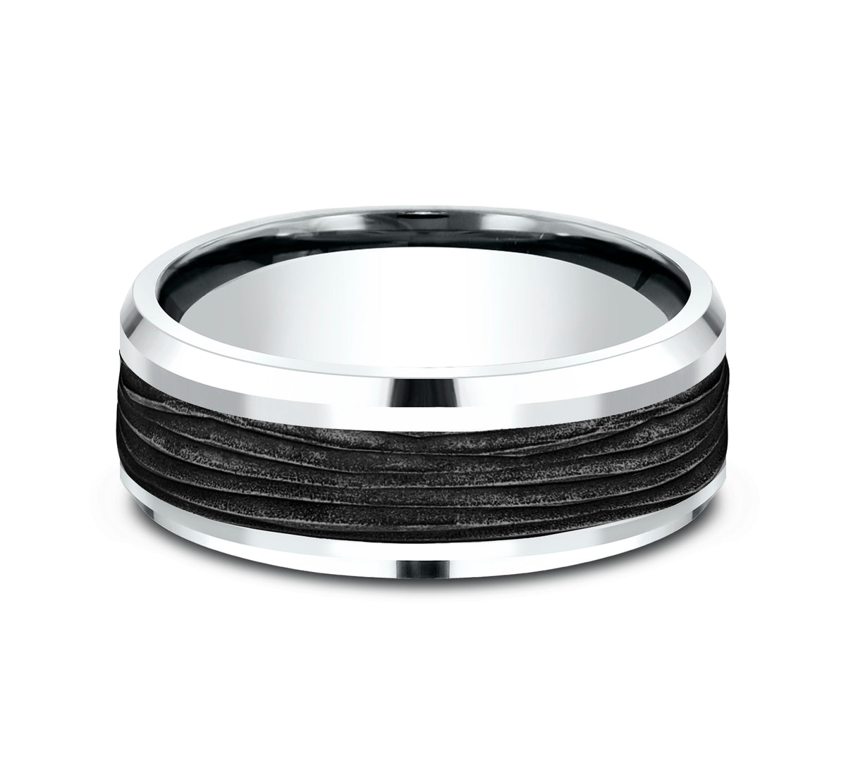 THE TEAK - 14K White Gold / Black Titanium - image 3