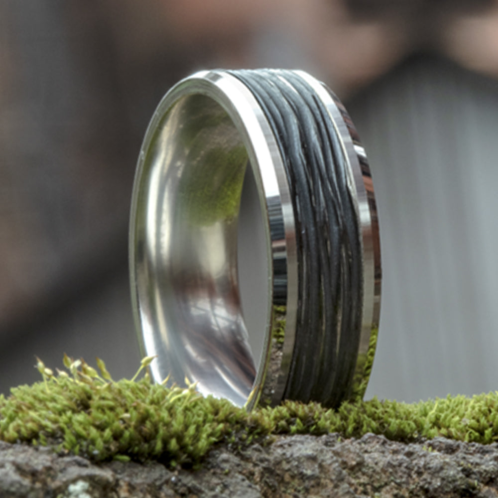 THE TEAK - 14K White Gold / Black Titanium - image 4