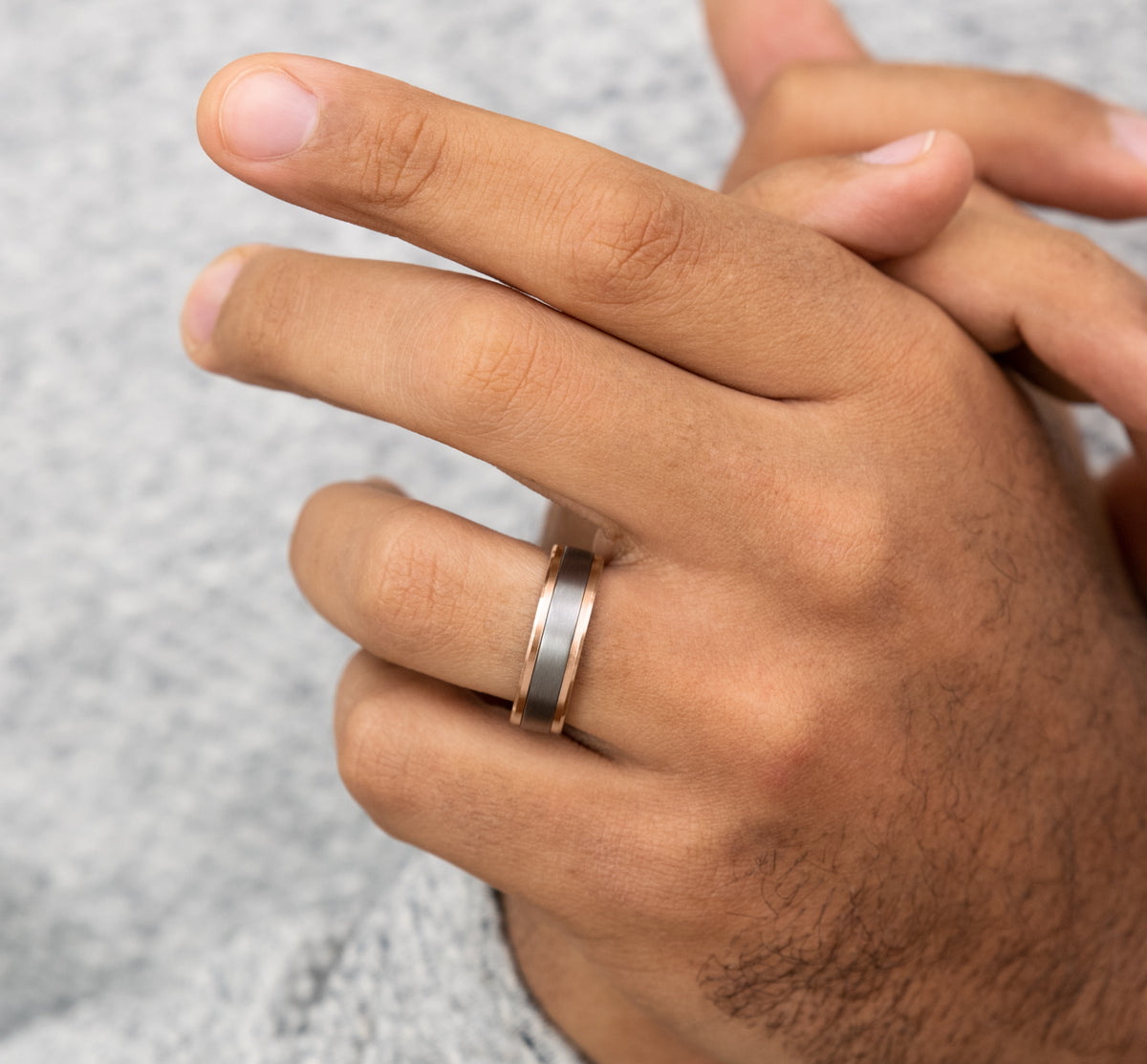 THE DUKE - 14K Rose Gold / Grey Tantalum - image 5