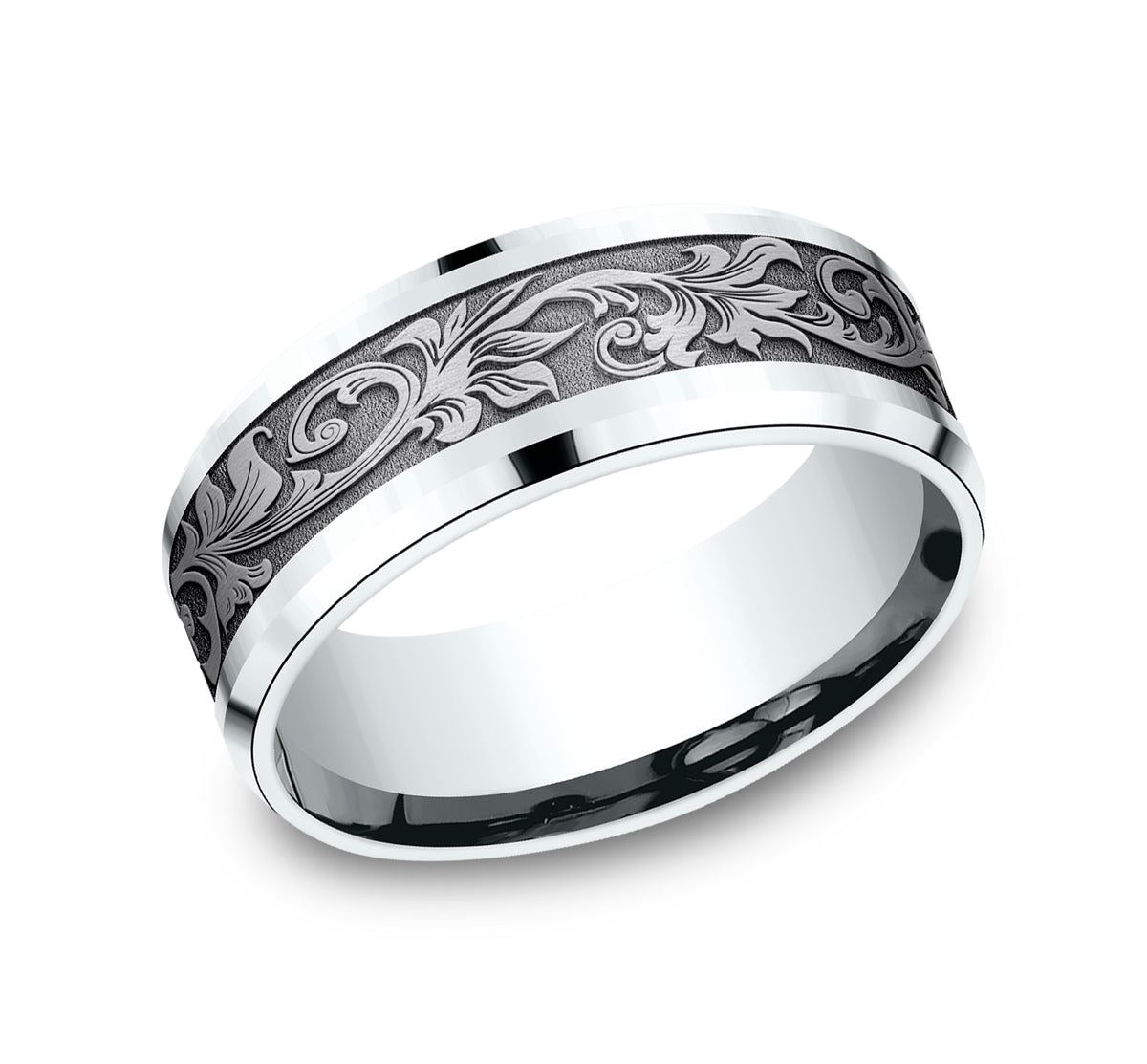 THE ROYAL - 14K White Gold / Grey Tantalum