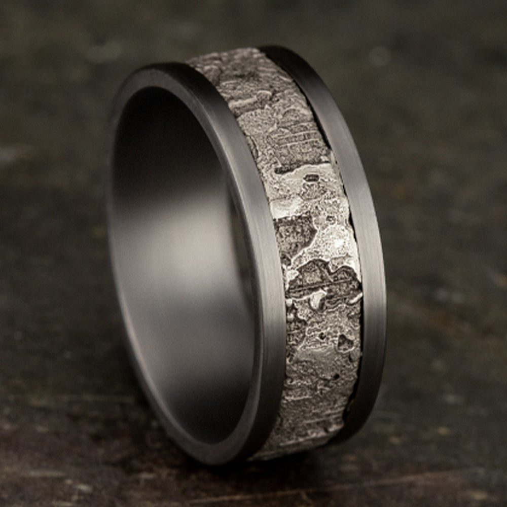 THE STUD - Grey Tantalum / 14K White Gold - image 4