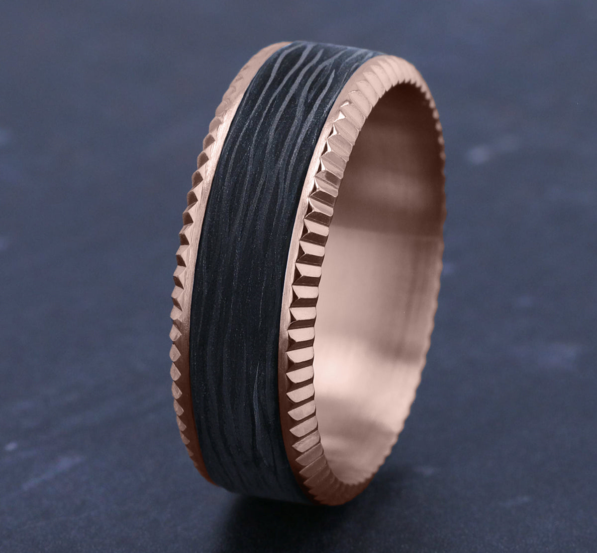 THE HAVOC - 14K Rose Gold / Forged Carbon Fiber - image 4