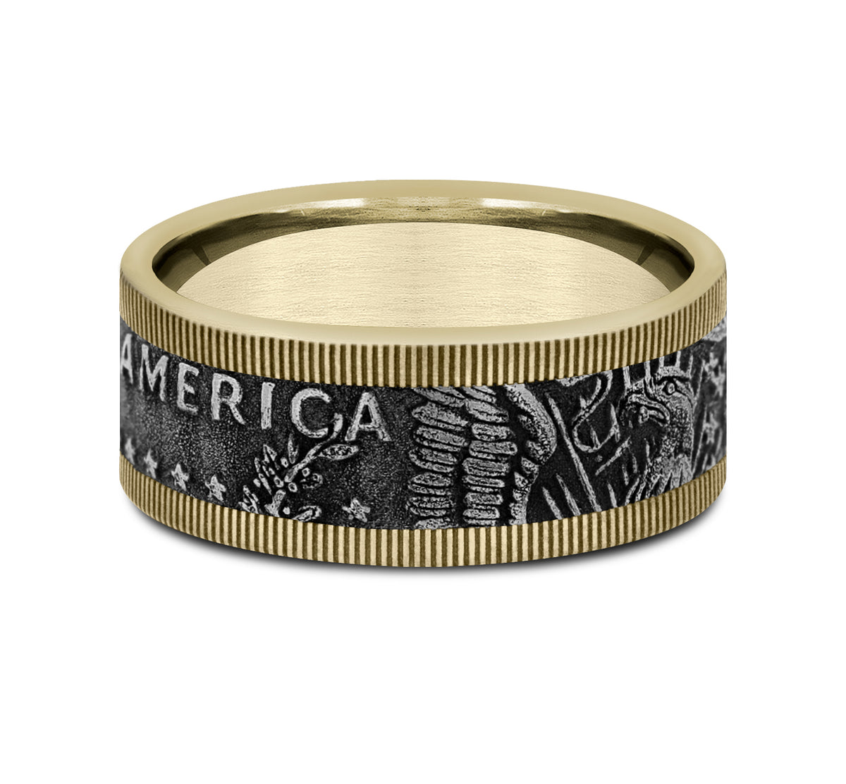 THE KENNEDY - 14K Yellow Gold / Grey Tantalum - image 3