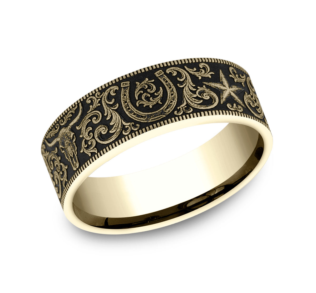 THE WESTERN SCRIPT - 14K Yellow Gold