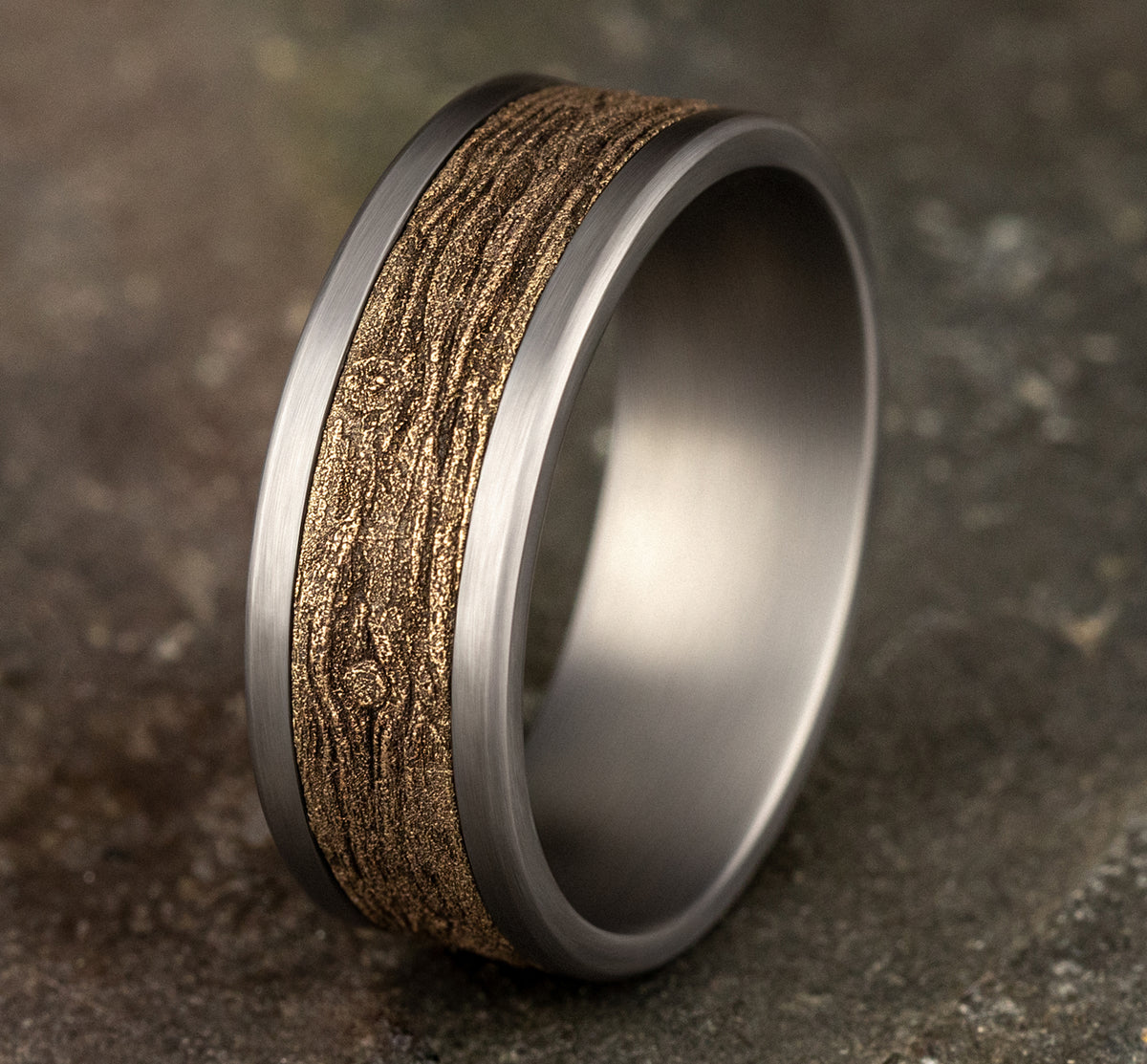 THE ELM - Grey Tantalum / 14K Yellow Gold - image 4