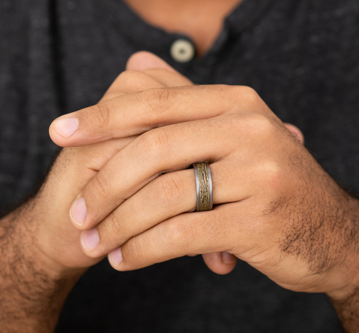 THE ELM - Grey Tantalum / 14K Yellow Gold - image 5