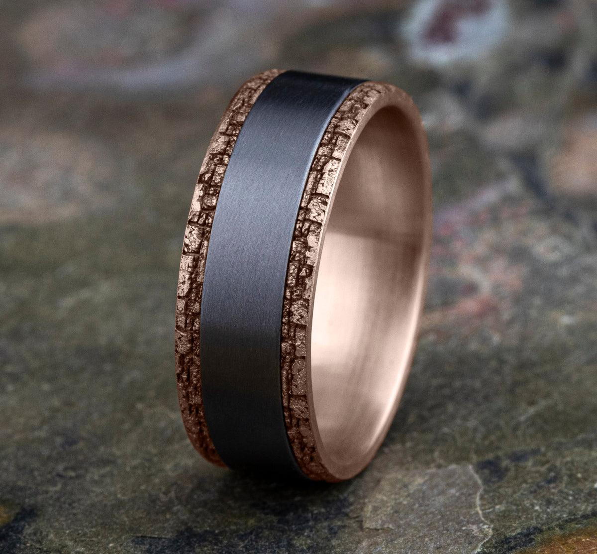 THE HADRIAN - 14K Rose Gold / Grey Tantalum - image 4