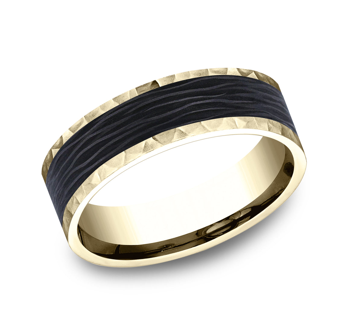 THE SABLE - 14K Yellow Gold / Forged Carbon Fiber